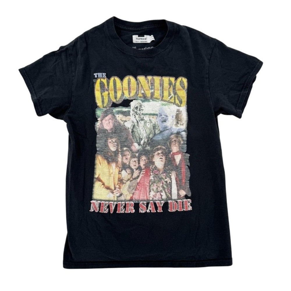 The Goonies Shirt‎ Mens Small Black Movie Graphic Never Say Die Topman 80s Style